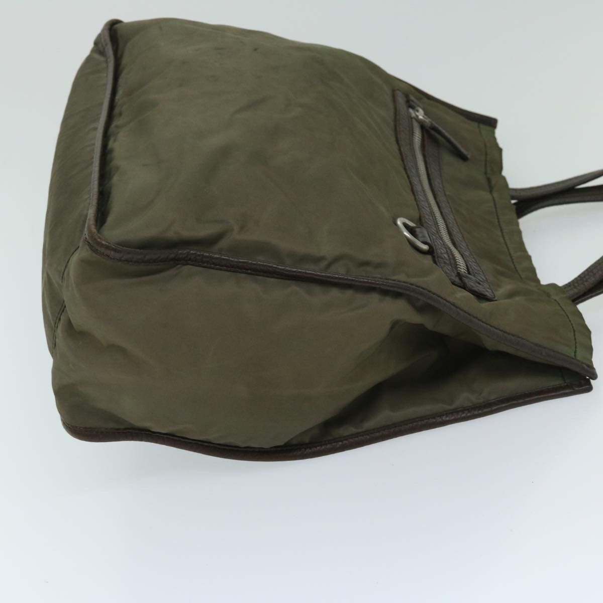 Prada Tessuto Khaki Synthetic Tote Bag (Pre-Owned) Size ONE SIZE - 9 Thumbnail