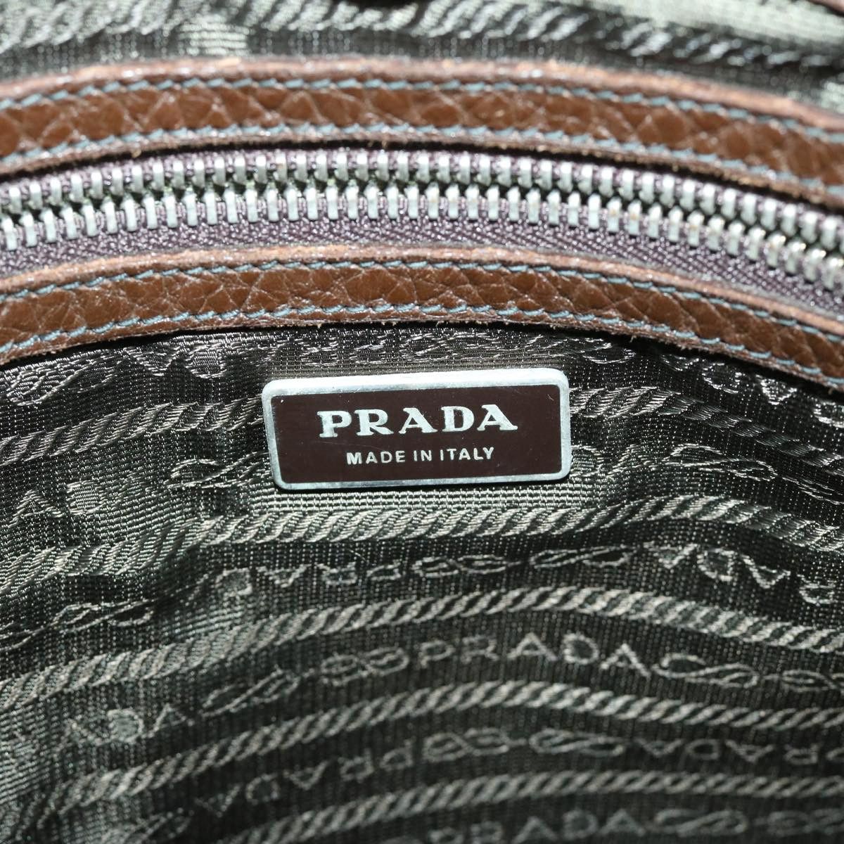 Prada Tessuto Khaki Synthetic Tote Bag (Pre-Owned) Size ONE SIZE - 8 Thumbnail