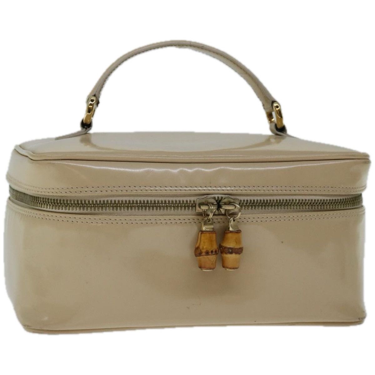 Gucci Vanity Ecru Patent Leather Clutch Bag (Pre-Owned) Size ONE SIZE - 10 Thumbnail