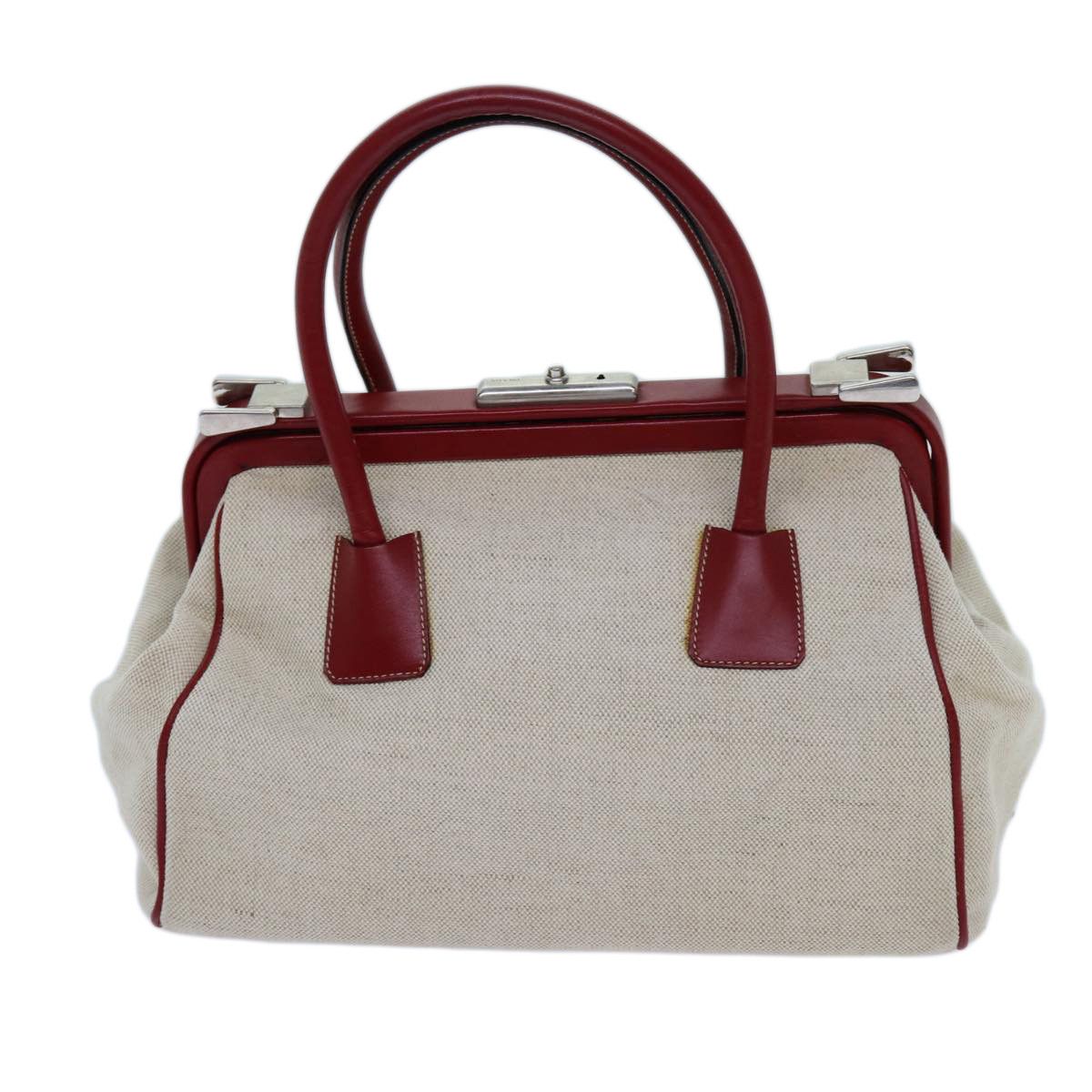 Prada Canapa Beige Canvas Handbag (Pre-Owned) Size ONE SIZE - 2 Thumbnail