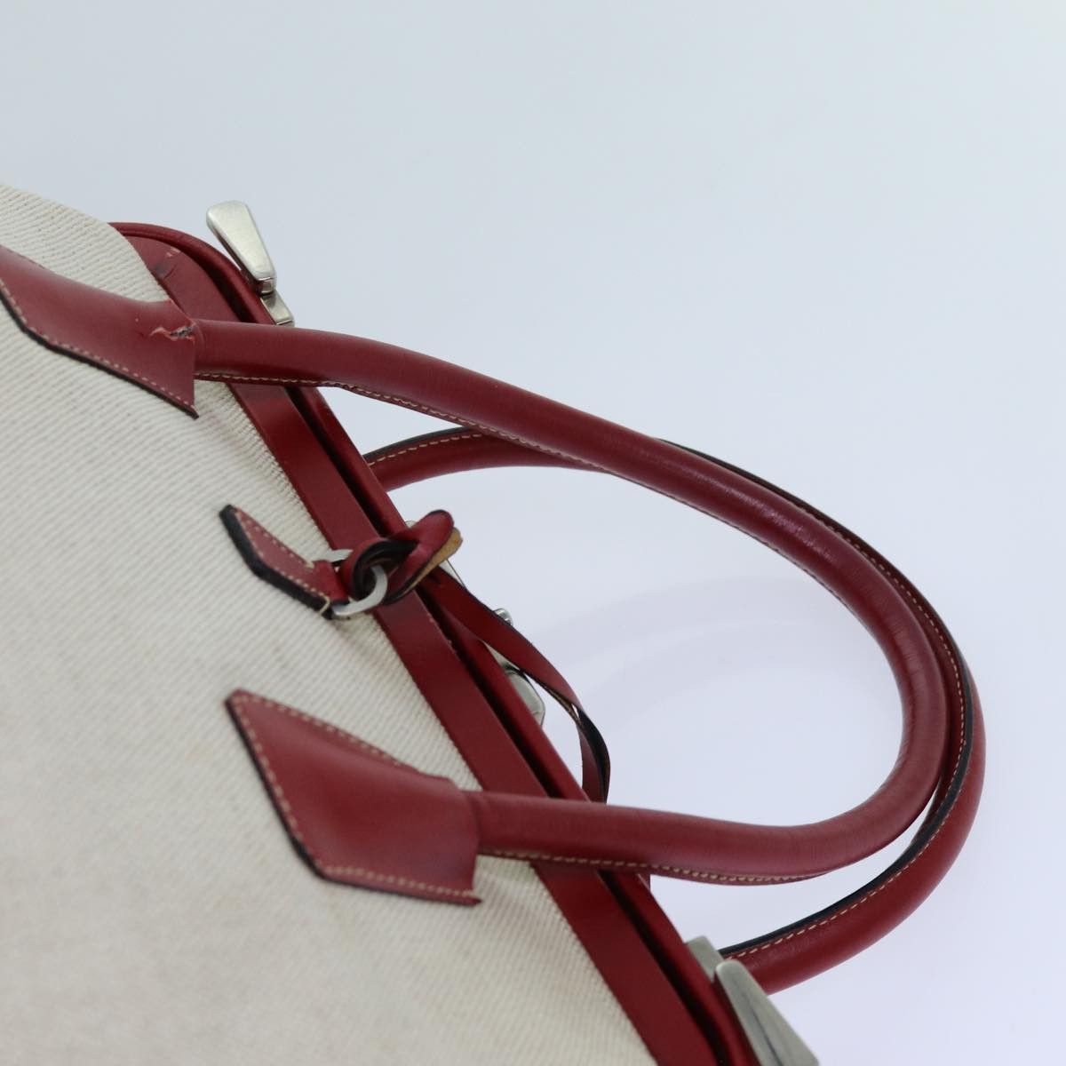 Prada Canapa Beige Canvas Handbag (Pre-Owned) Size ONE SIZE - 12 Thumbnail