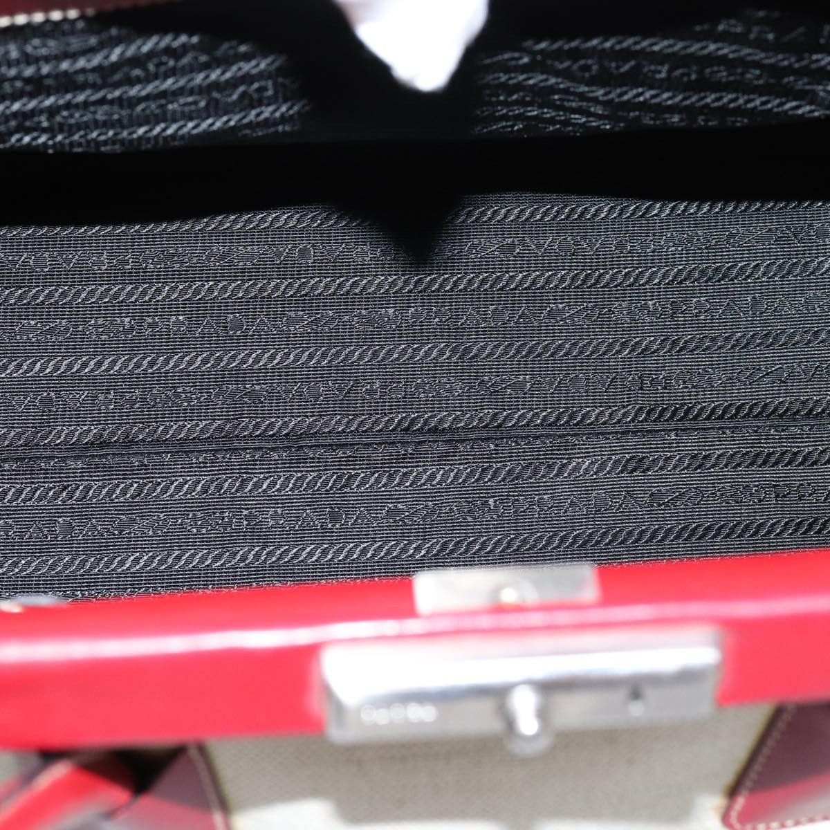 Prada Canapa Beige Canvas Handbag (Pre-Owned) Size ONE SIZE - 5 Thumbnail