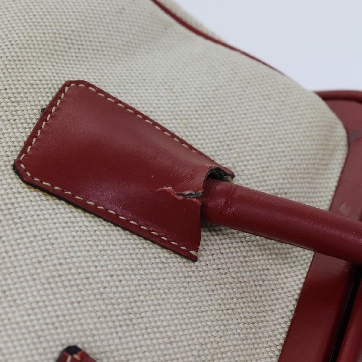 Prada Canapa Beige Canvas Handbag (Pre-Owned) Size ONE SIZE - 13 Thumbnail