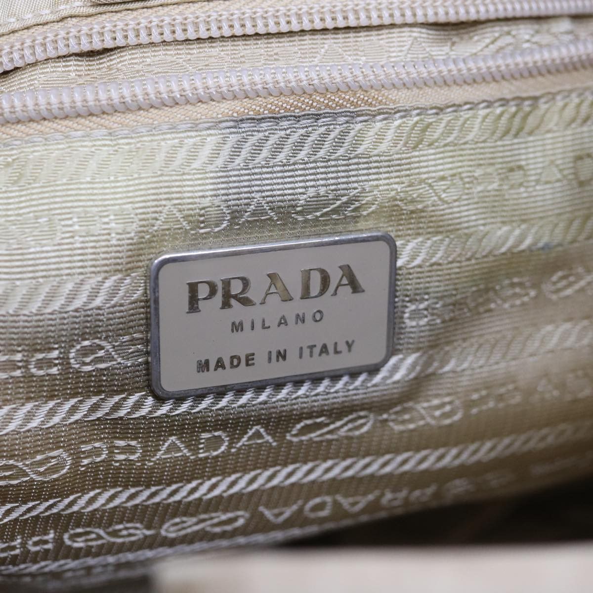 Prada Beige Synthetic Shoulder Bag (Pre-Owned) Size ONE SIZE - 8 Thumbnail