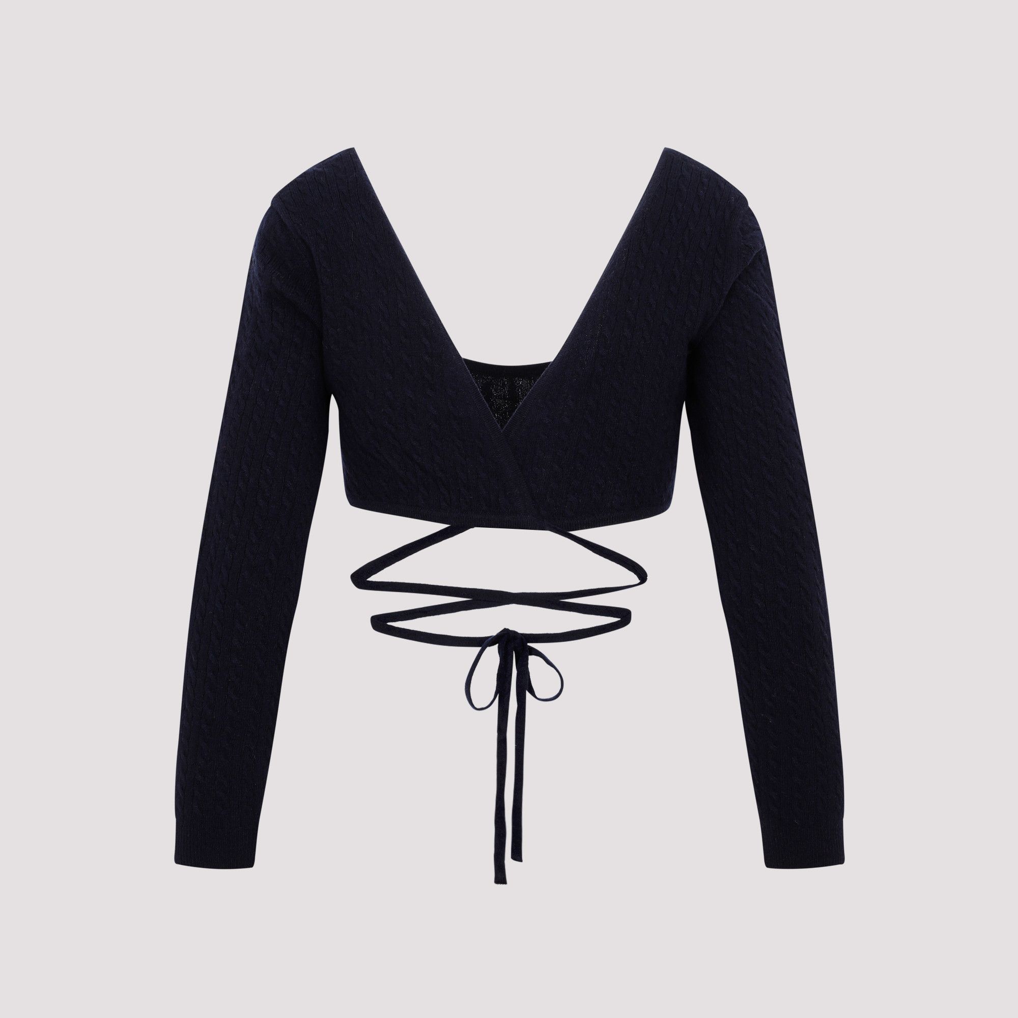 Patou Patou Wrap Knitted Top Size M / US 6-8 / IT 42-44 - 2 Thumbnail