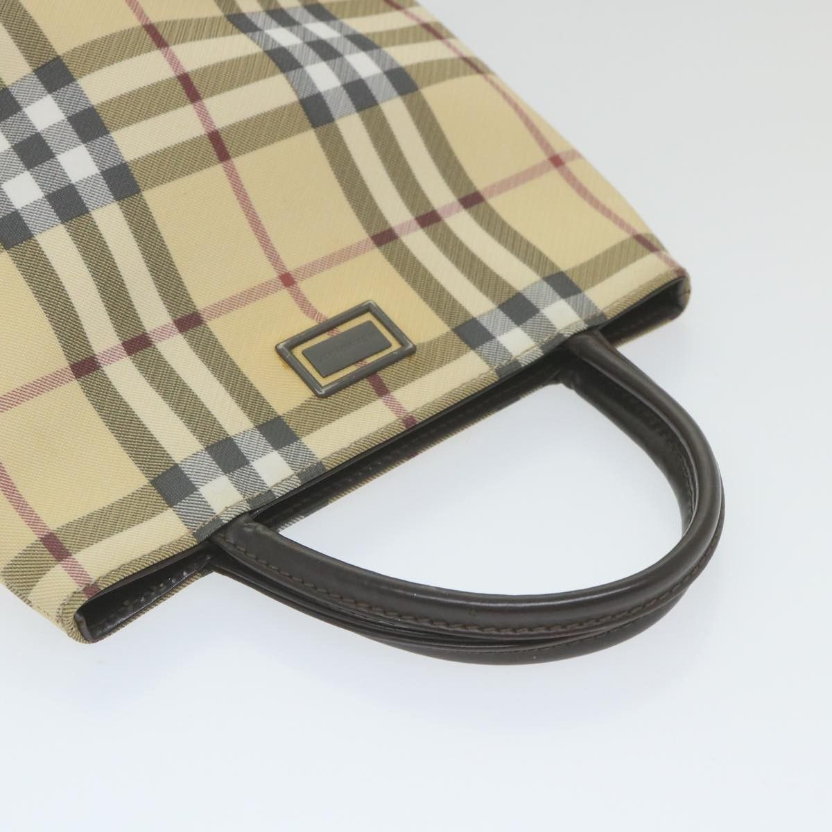Burberry Nova Check Beige Canvas Handbag (Pre-Owned) Size ONE SIZE - 4 Thumbnail