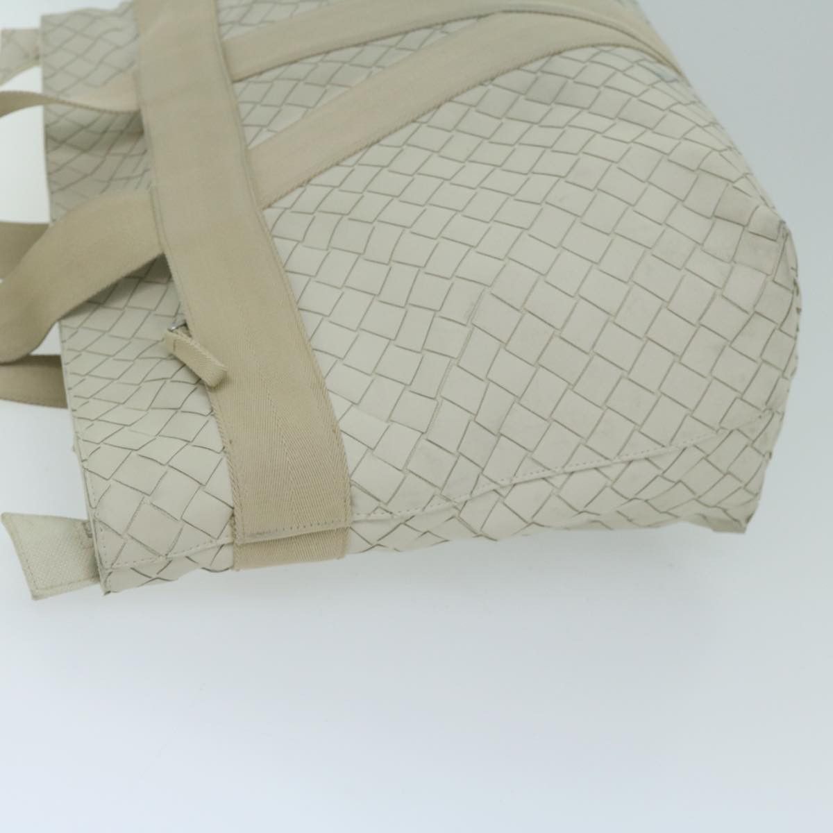 Bottega Veneta Intrecciato White Leather Tote Bag (Pre-Owned) Size ONE SIZE - 10 Thumbnail
