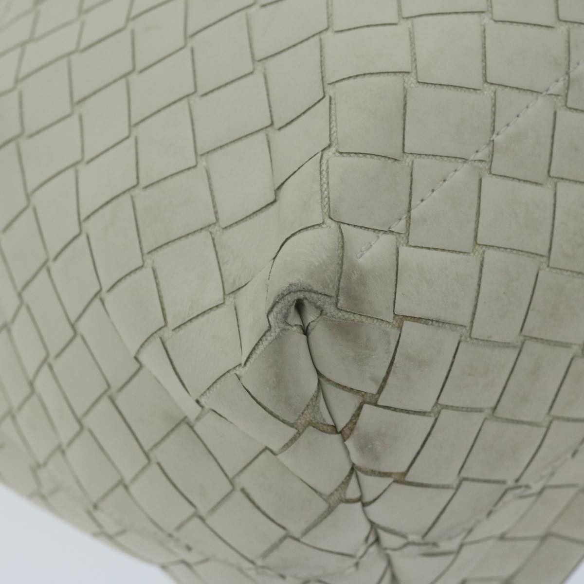Bottega Veneta Intrecciato White Leather Tote Bag (Pre-Owned) Size ONE SIZE - 15 Thumbnail