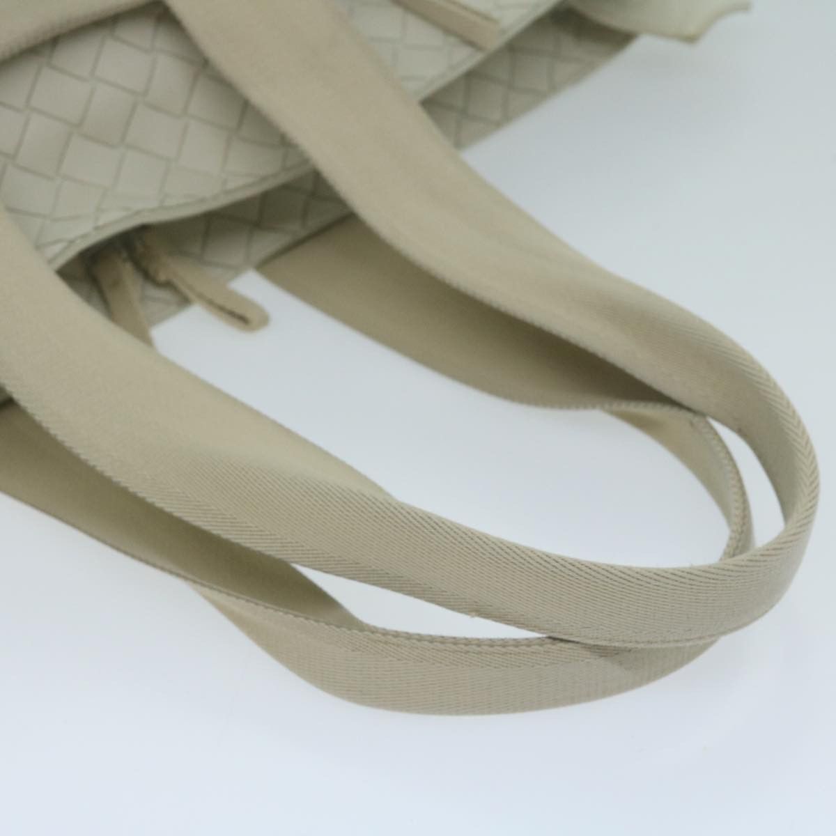 Bottega Veneta Intrecciato White Leather Tote Bag (Pre-Owned) Size ONE SIZE - 12 Thumbnail