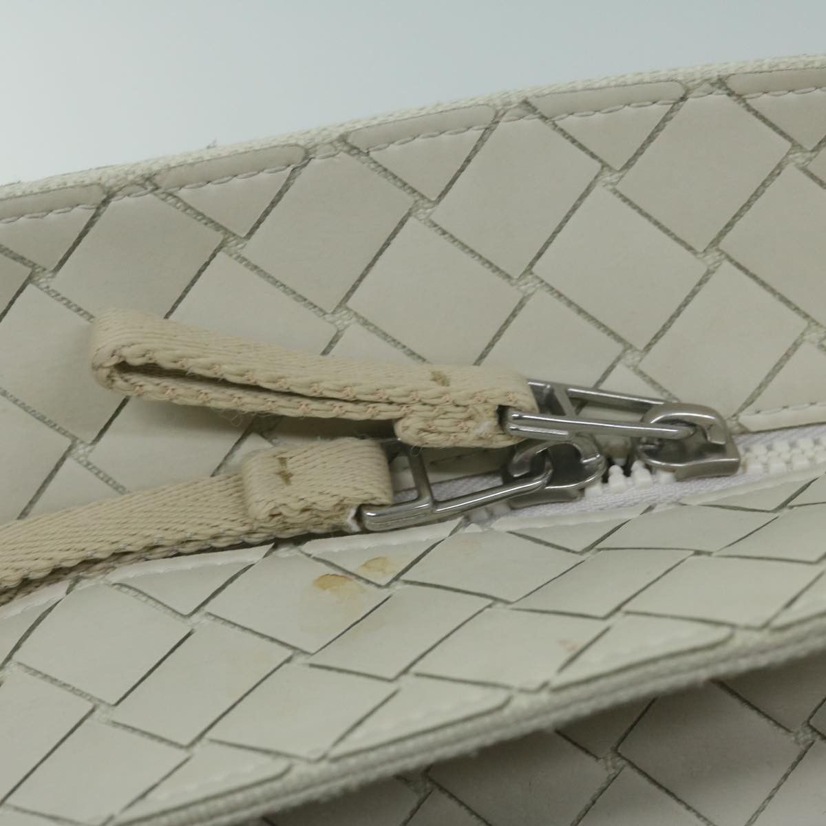 Bottega Veneta Intrecciato White Leather Tote Bag (Pre-Owned) Size ONE SIZE - 18 Thumbnail