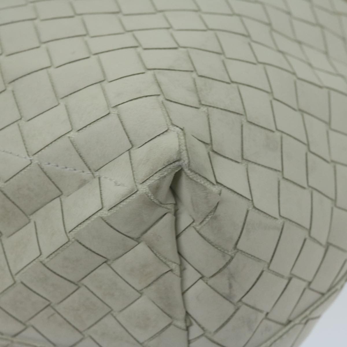 Bottega Veneta Intrecciato White Leather Tote Bag (Pre-Owned) Size ONE SIZE - 16 Thumbnail