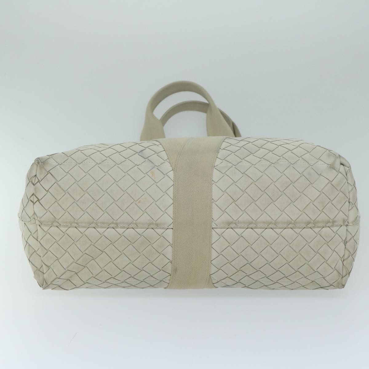 Bottega Veneta Intrecciato White Leather Tote Bag (Pre-Owned) Size ONE SIZE - 3 Thumbnail