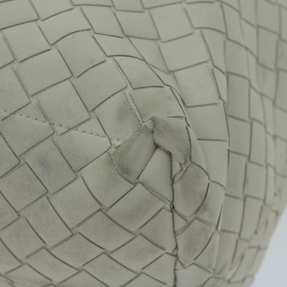 Bottega Veneta Intrecciato White Leather Tote Bag (Pre-Owned) Size ONE SIZE - 14 Thumbnail