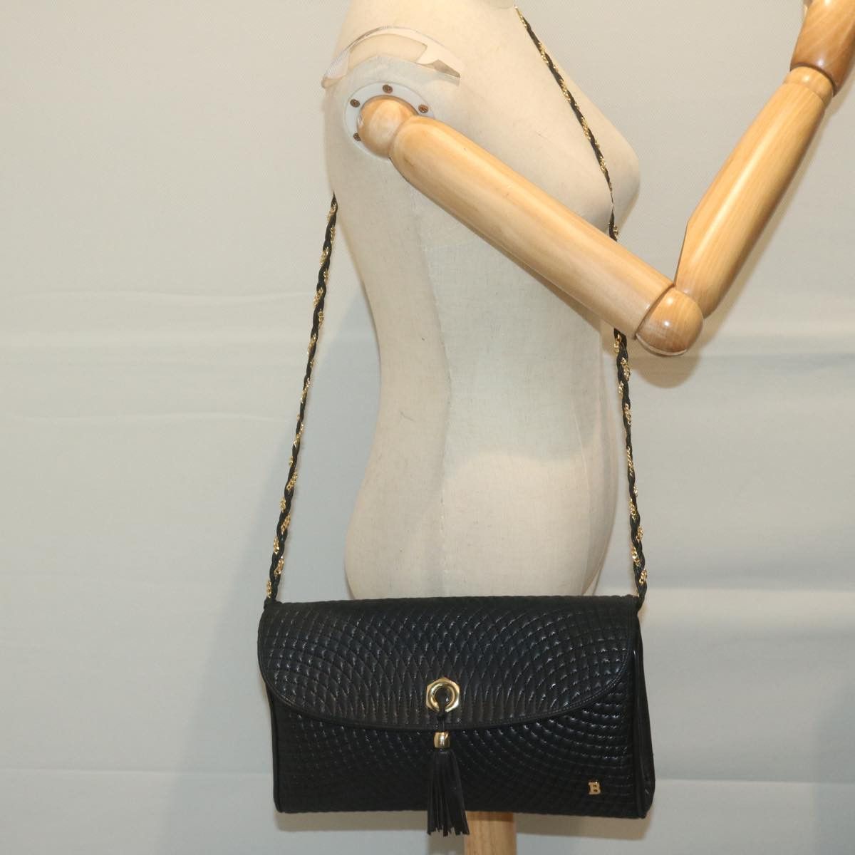 Bally Navy Leather Shoulder Bag (Pre-Owned) Size ONE SIZE - 6 Thumbnail