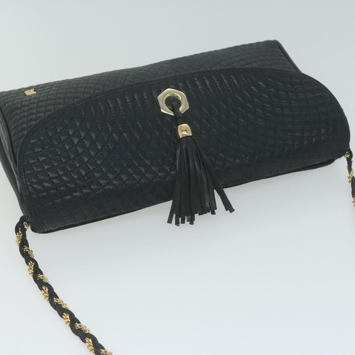 Bally Navy Leather Shoulder Bag (Pre-Owned) Size ONE SIZE - 4 Thumbnail
