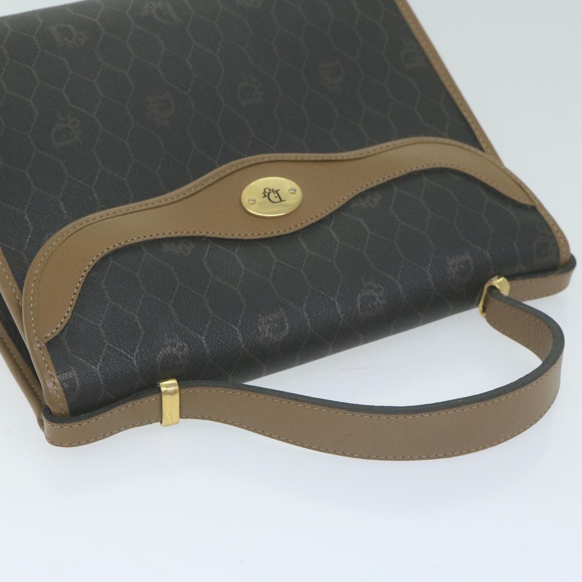 Dior Honeycomb Black Canvas Handbag (Pre-Owned) Size ONE SIZE - 4 Thumbnail