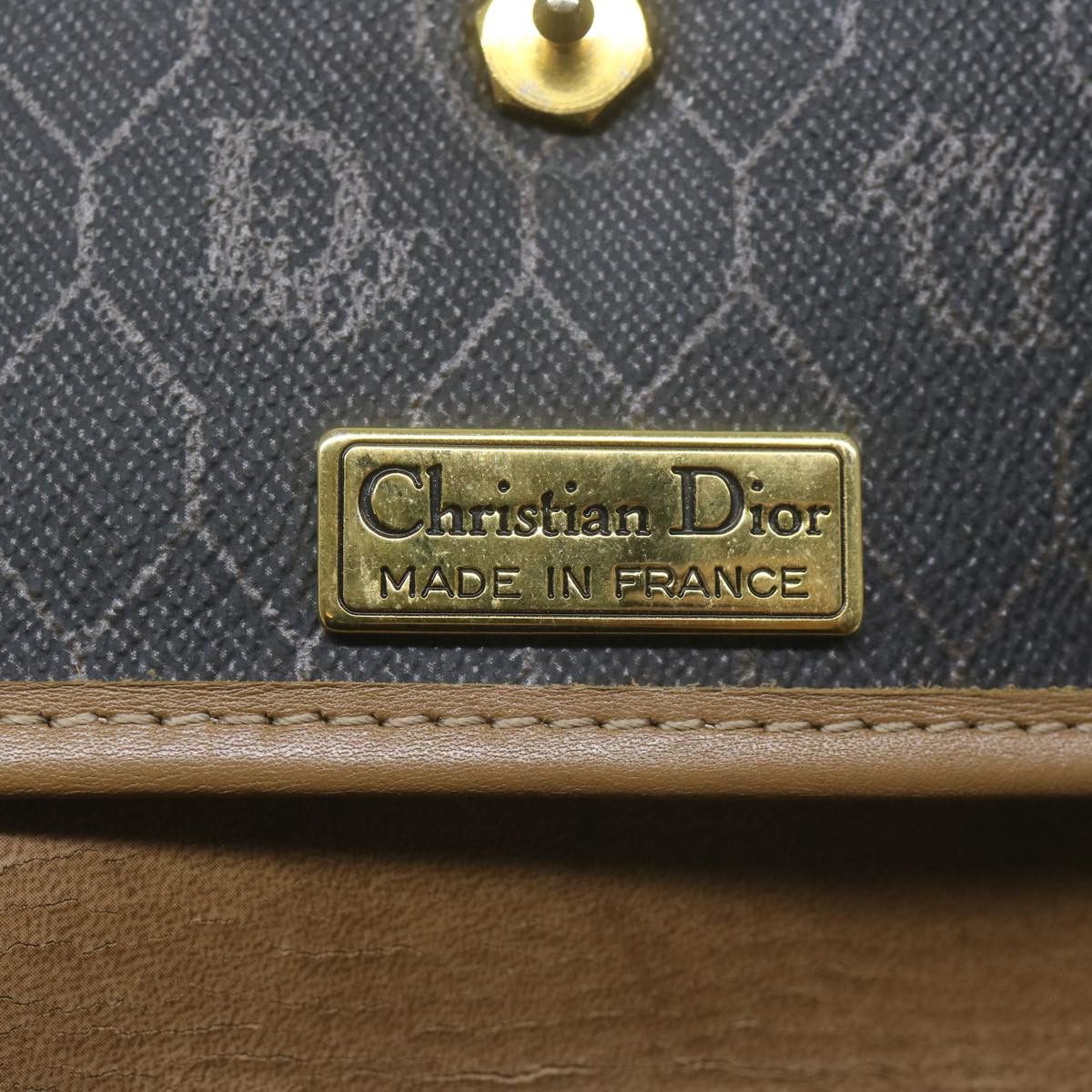 Dior Honeycomb Black Canvas Handbag (Pre-Owned) Size ONE SIZE - 7 Thumbnail
