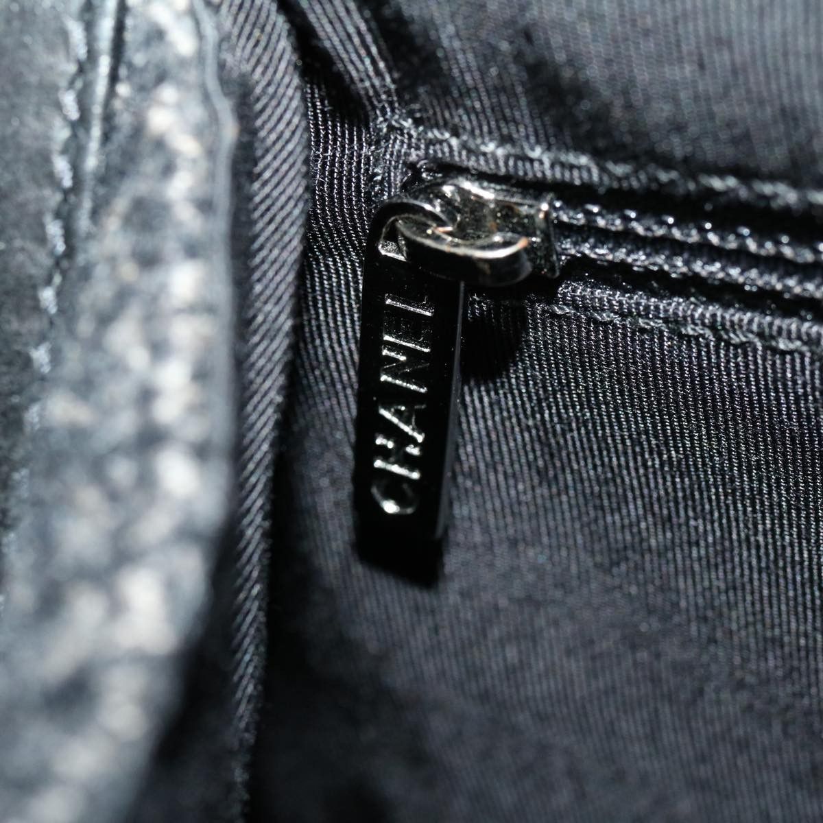 Chanel Black Wool Shoulder Bag (Pre-Owned) Size ONE SIZE - 10 Thumbnail