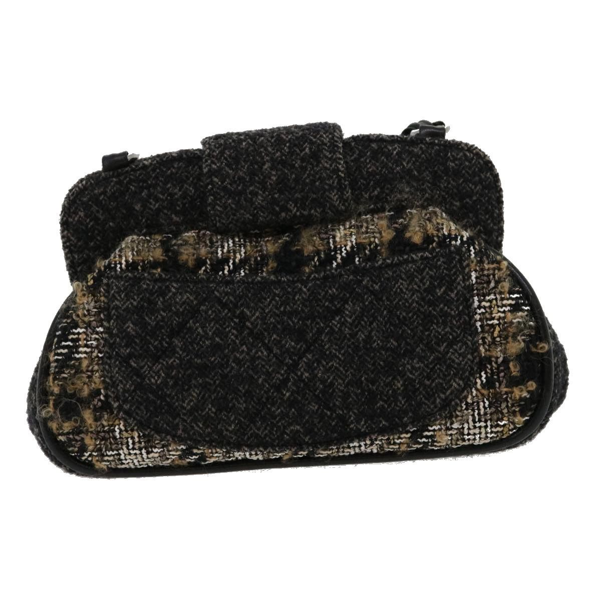 Chanel Black Wool Shoulder Bag (Pre-Owned) Size ONE SIZE - 2 Thumbnail