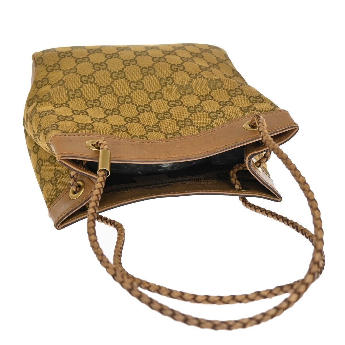 Gucci Brown Canvas Tote Bag (Pre-Owned) Size ONE SIZE - 5 Thumbnail