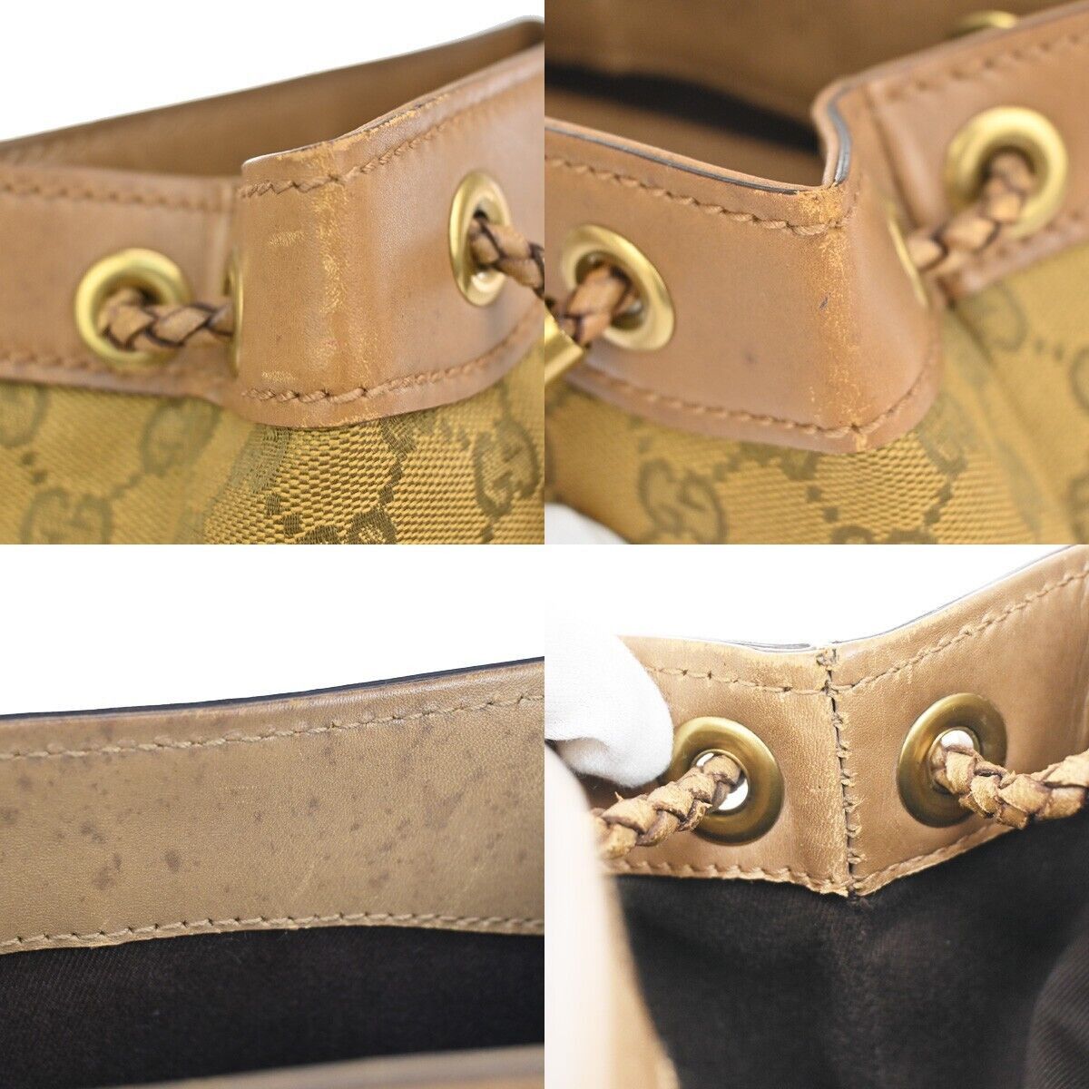 Gucci Brown Canvas Tote Bag (Pre-Owned) Size ONE SIZE - 7 Thumbnail