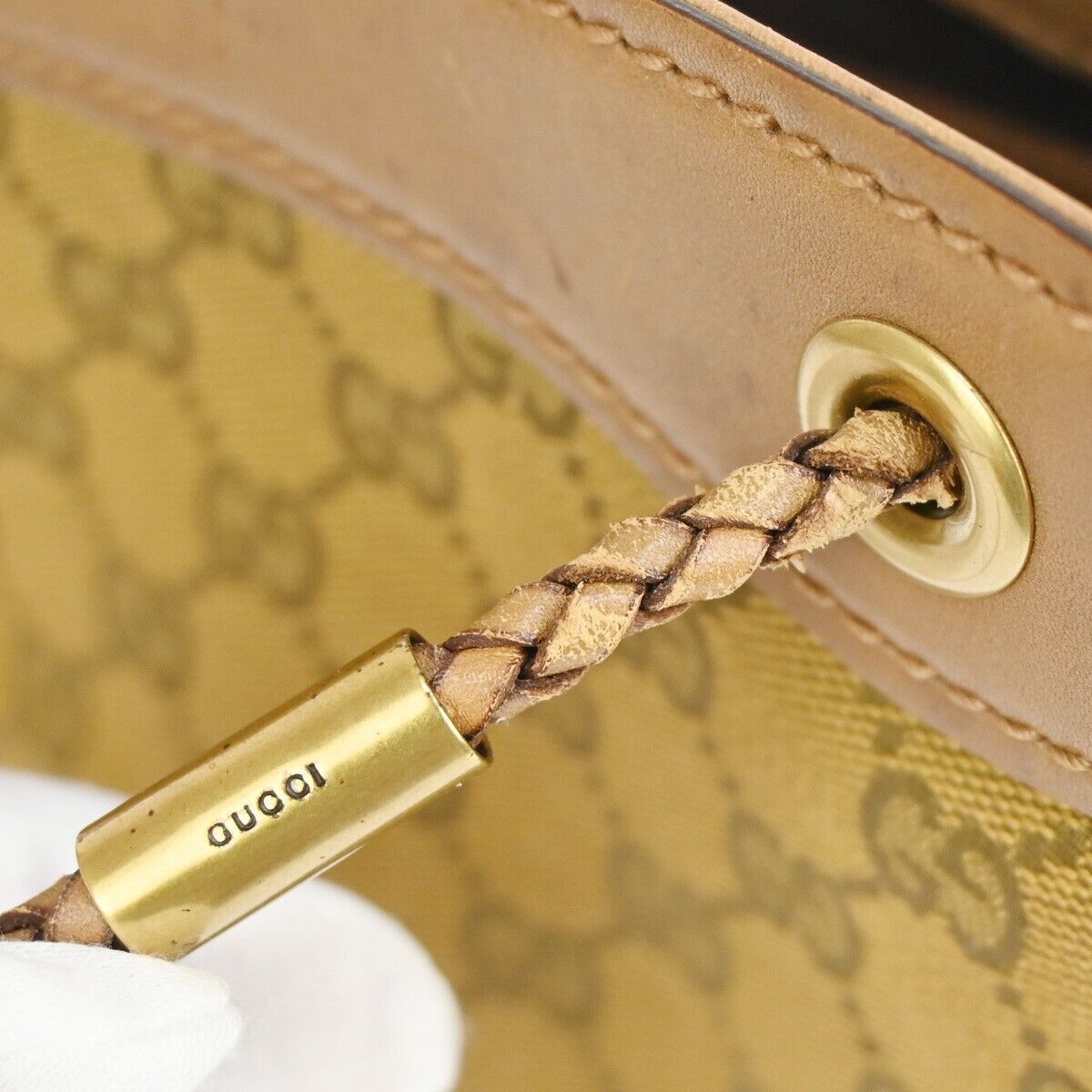 Gucci Brown Canvas Tote Bag (Pre-Owned) Size ONE SIZE - 12 Thumbnail