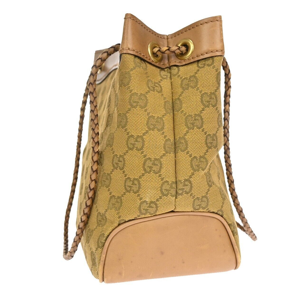 Gucci Brown Canvas Tote Bag (Pre-Owned) Size ONE SIZE - 3 Thumbnail