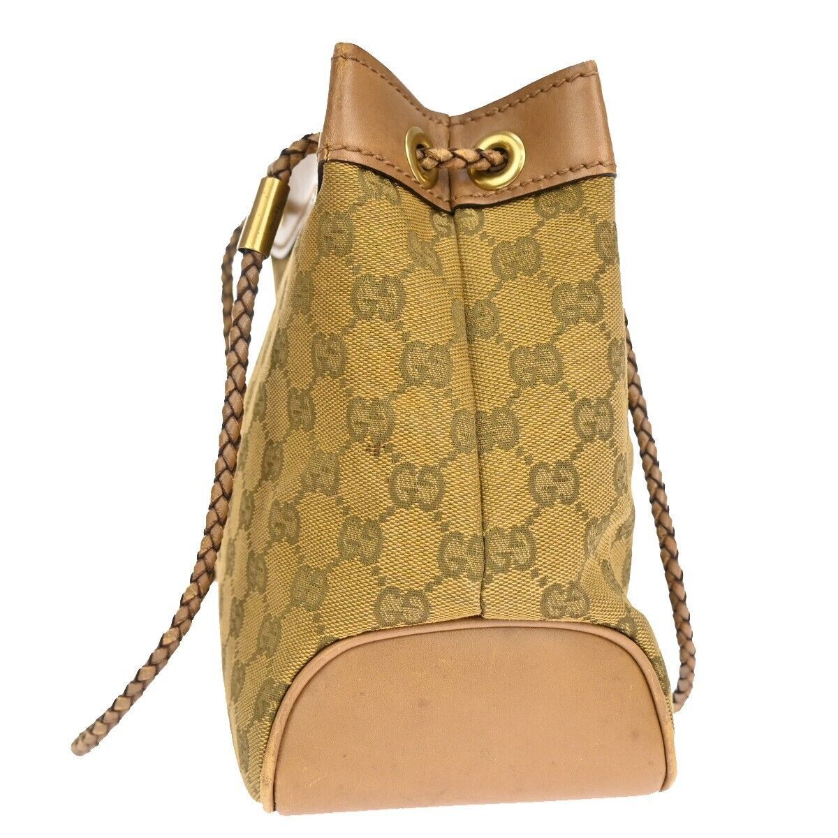 Gucci Brown Canvas Tote Bag (Pre-Owned) Size ONE SIZE - 4 Thumbnail