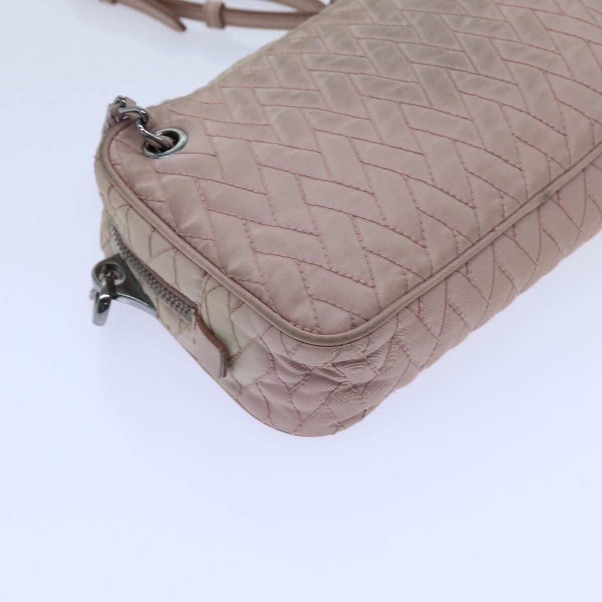 Prada Tessuto Pink Synthetic Handbag (Pre-Owned) Size ONE SIZE - 18 Thumbnail