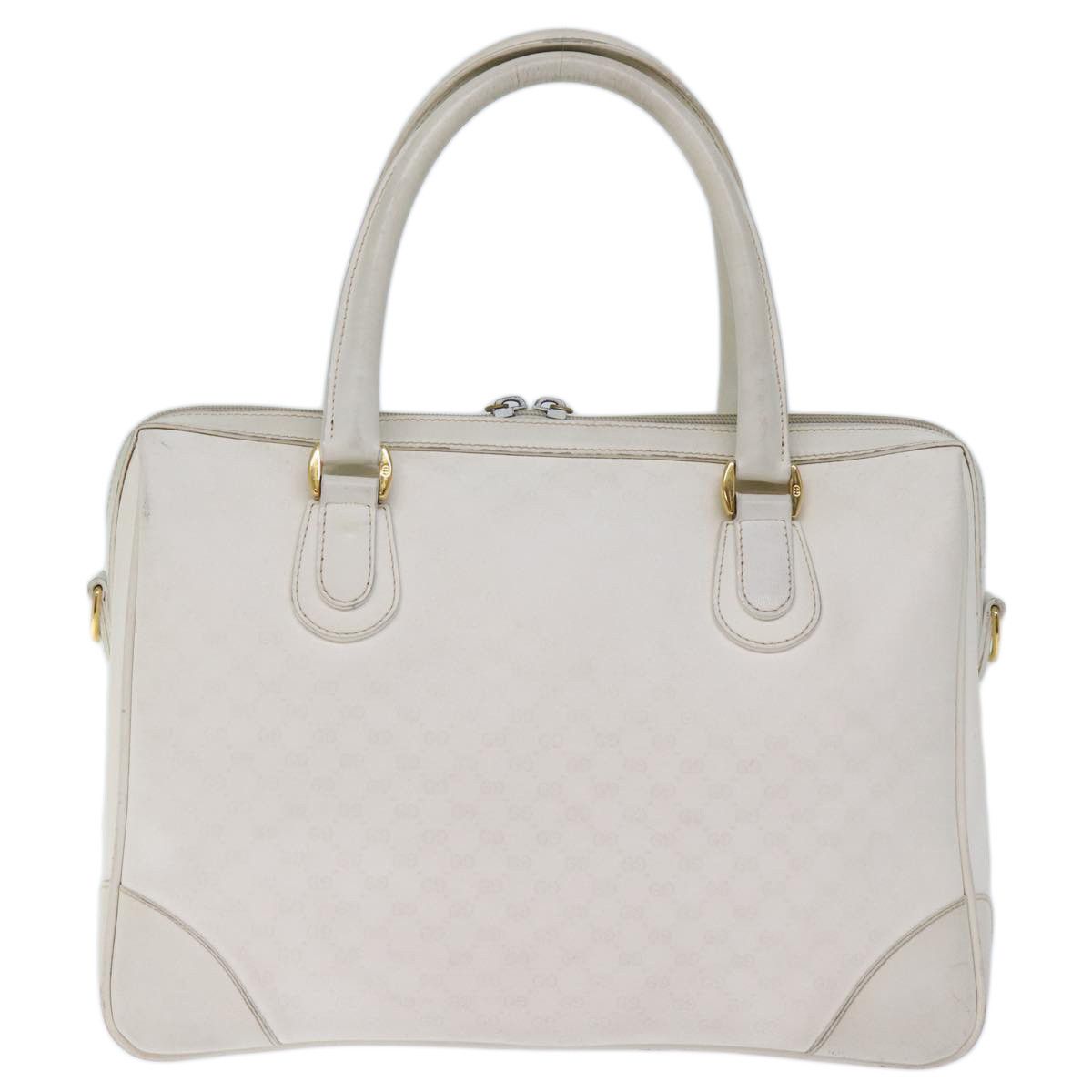 Gucci Gg Canvas White Canvas Handbag (Pre-Owned) Size ONE SIZE - 2 Thumbnail