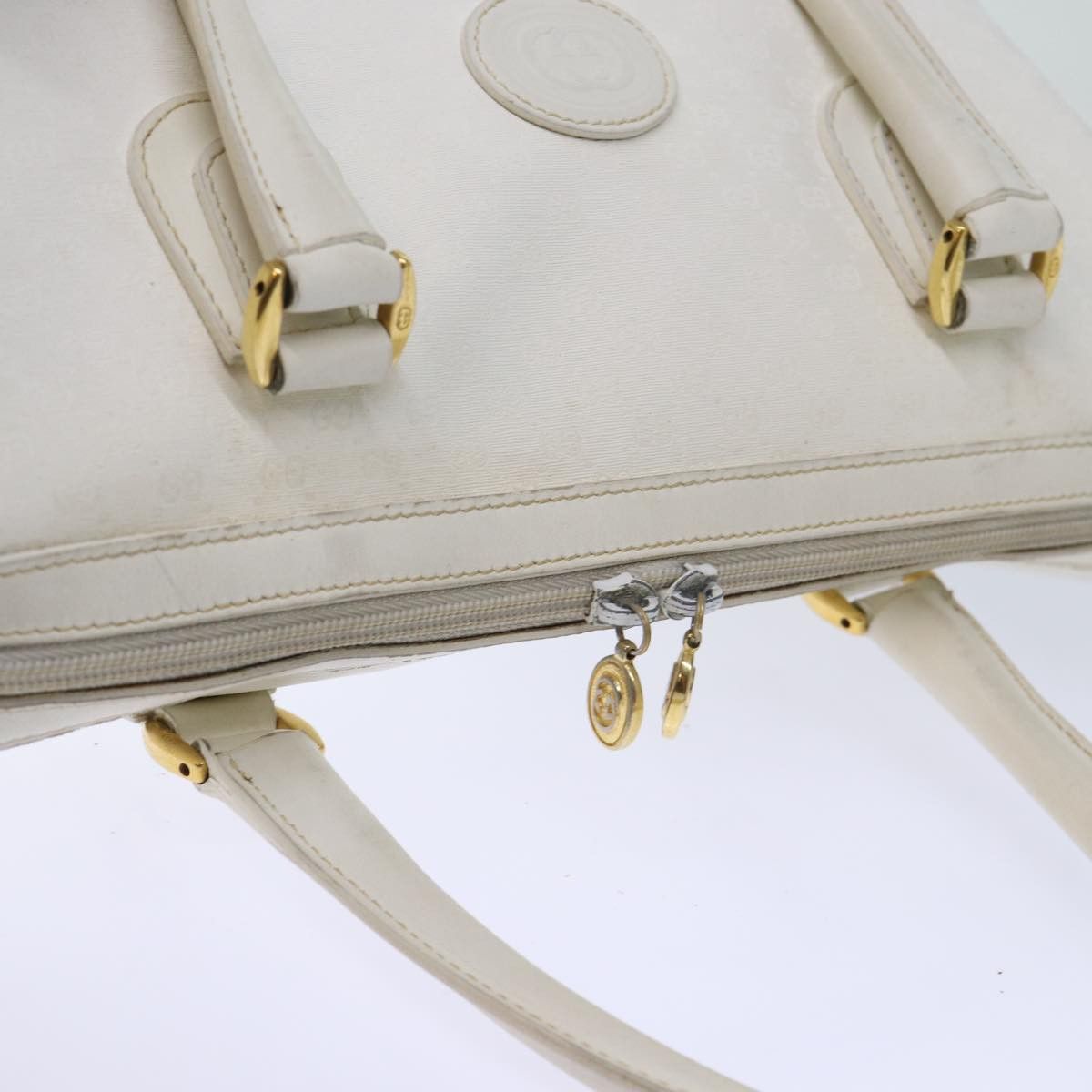 Gucci Gg Canvas White Canvas Handbag (Pre-Owned) Size ONE SIZE - 16 Thumbnail