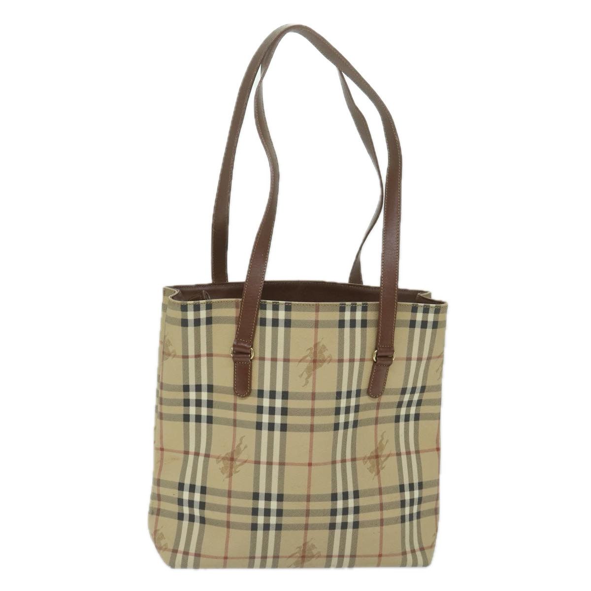 Burberry Nova Check Beige Canvas Shoulder Bag (Pre-Owned) Size ONE SIZE - 2 Thumbnail