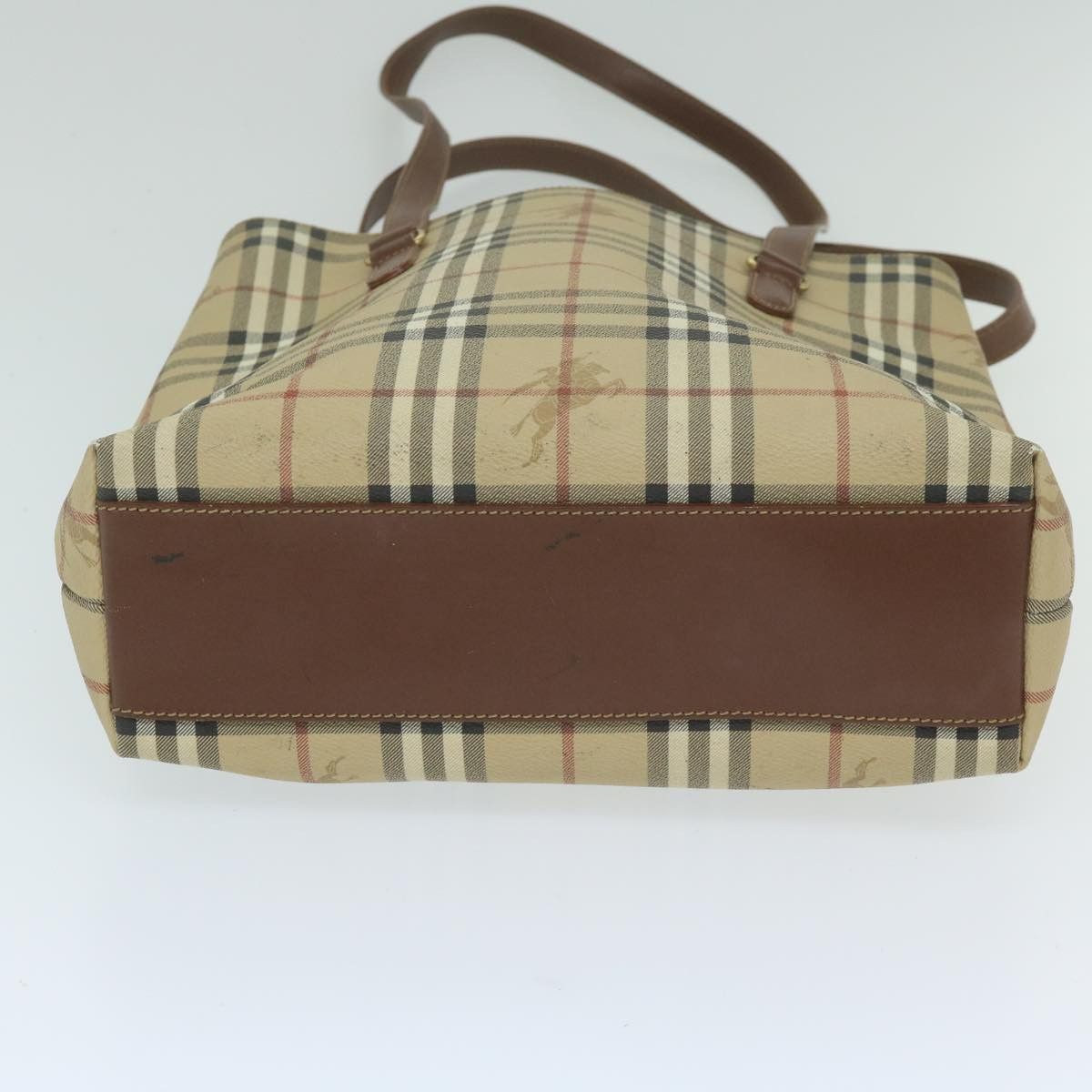 Burberry Nova Check Beige Canvas Shoulder Bag (Pre-Owned) Size ONE SIZE - 3 Thumbnail