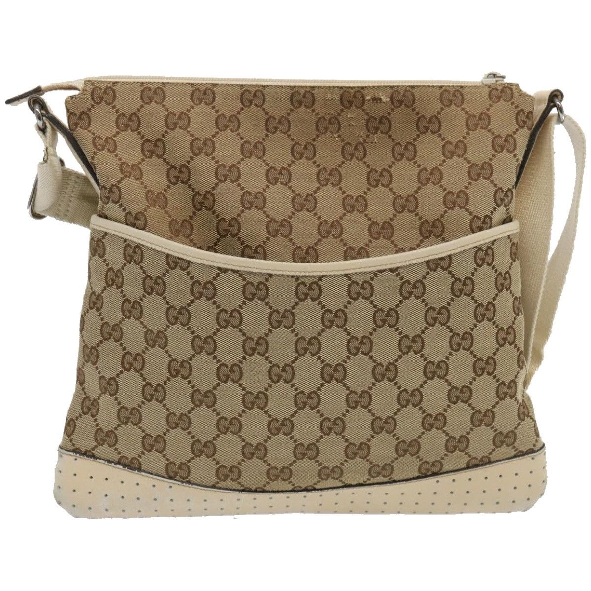Gucci Gg Canvas Beige Canvas Shoulder Bag (Pre-Owned) Size ONE SIZE - 16 Thumbnail