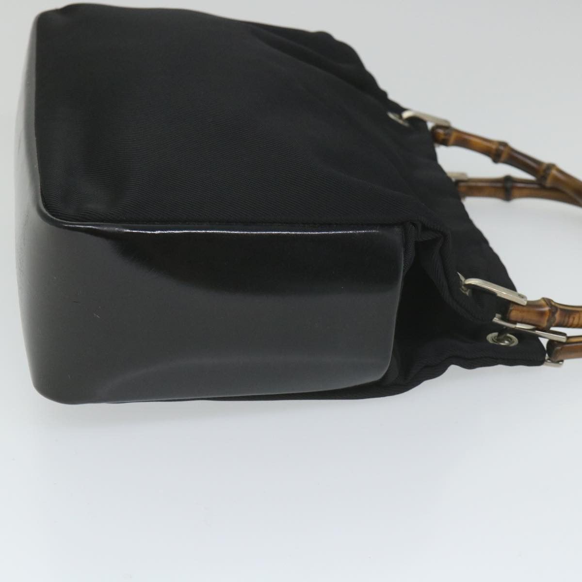 Gucci Bamboo Black Canvas Shoulder Bag (Pre-Owned) Size ONE SIZE - 9 Thumbnail