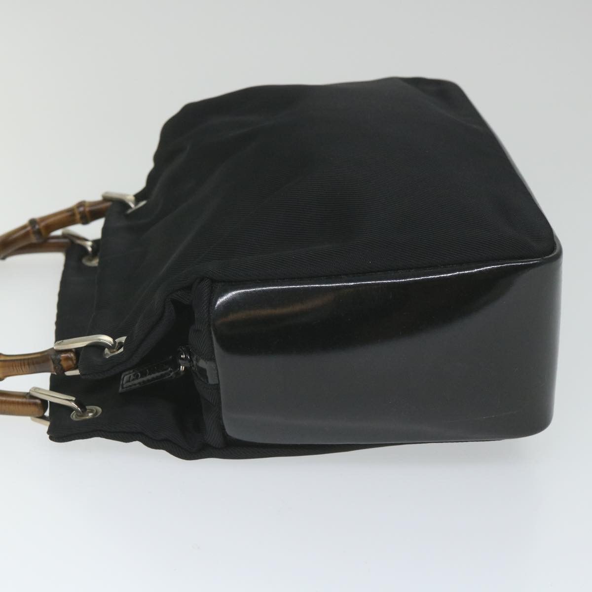 Gucci Bamboo Black Canvas Shoulder Bag (Pre-Owned) Size ONE SIZE - 10 Thumbnail