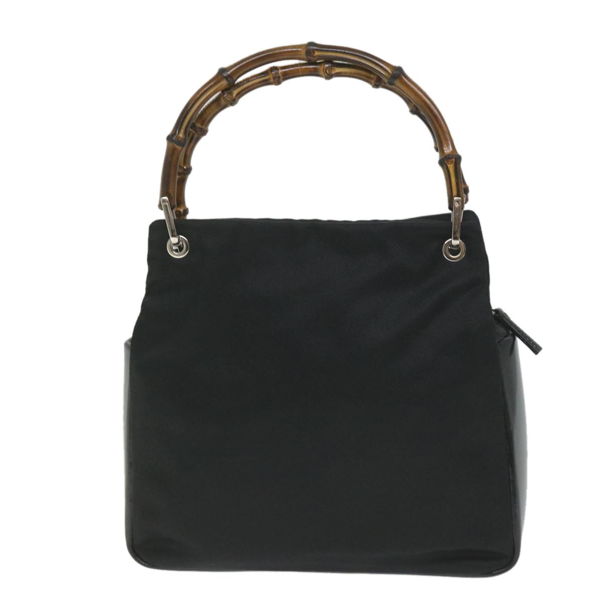 Gucci Bamboo Black Canvas Shoulder Bag (Pre-Owned) Size ONE SIZE - 2 Thumbnail
