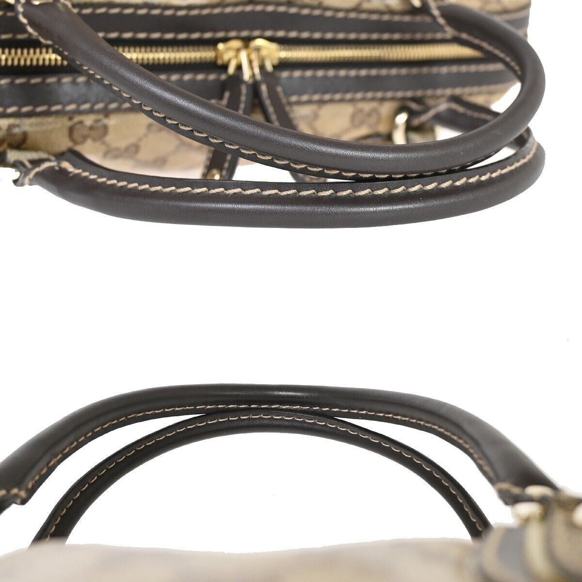 Gucci Gg Crystal Beige Canvas Handbag (Pre-Owned) Size ONE SIZE - 4 Thumbnail