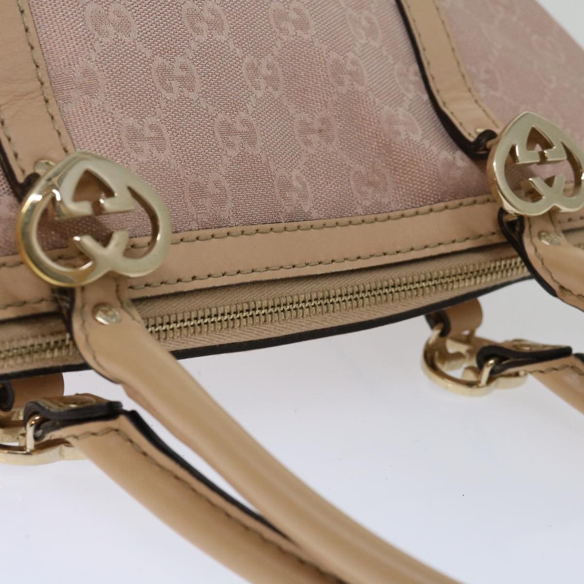 Gucci Lovely Heart Pink Canvas Handbag (Pre-Owned) Size ONE SIZE - 4 Thumbnail