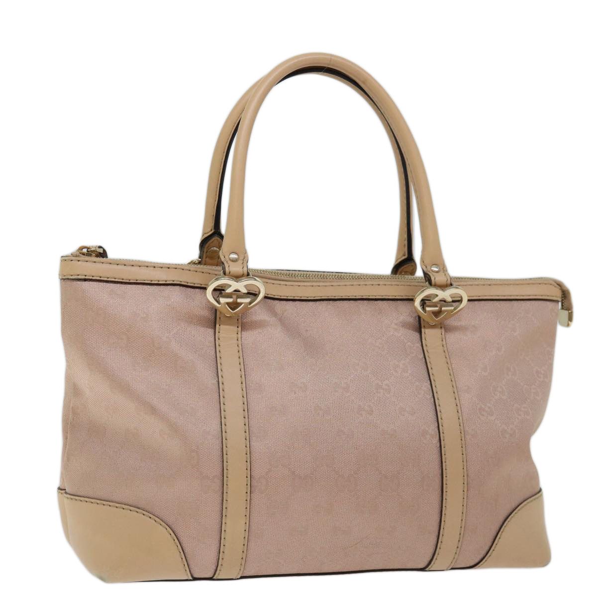 Gucci Lovely Heart Pink Canvas Handbag (Pre-Owned) Size ONE SIZE - 12 Thumbnail