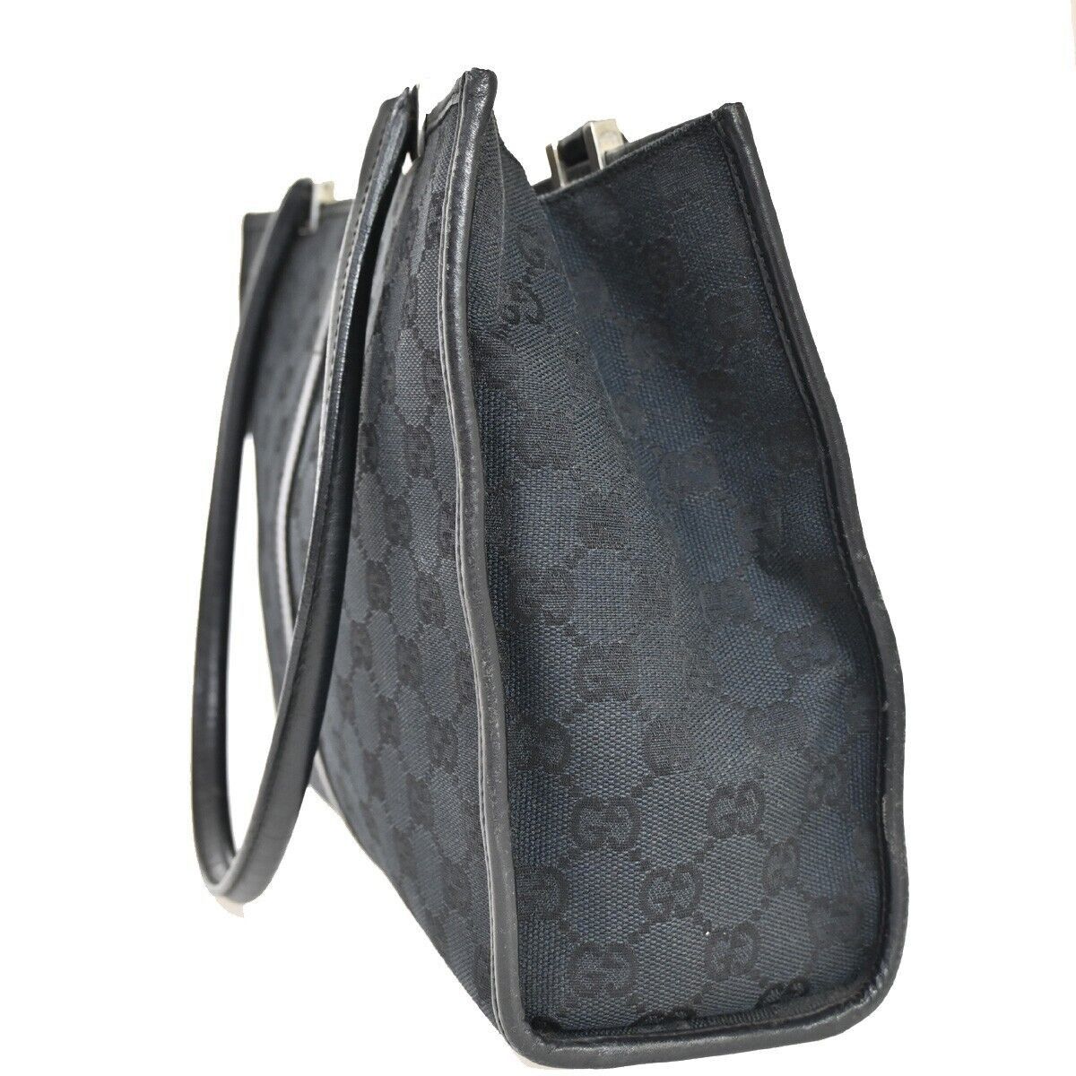 Gucci Jackie Black Canvas Tote Bag (Pre-Owned) Size ONE SIZE - 4 Thumbnail
