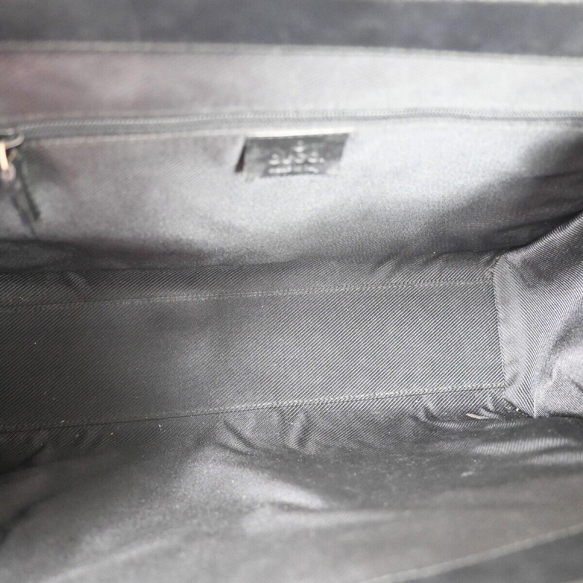 Gucci Jackie Black Canvas Tote Bag (Pre-Owned) Size ONE SIZE - 8 Thumbnail