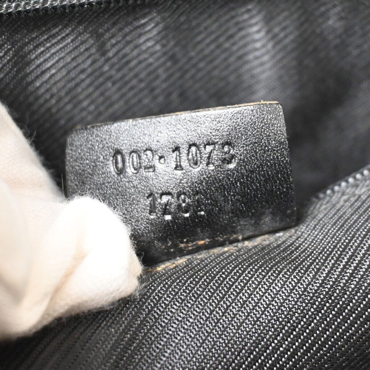 Gucci Jackie Black Canvas Tote Bag (Pre-Owned) Size ONE SIZE - 9 Thumbnail