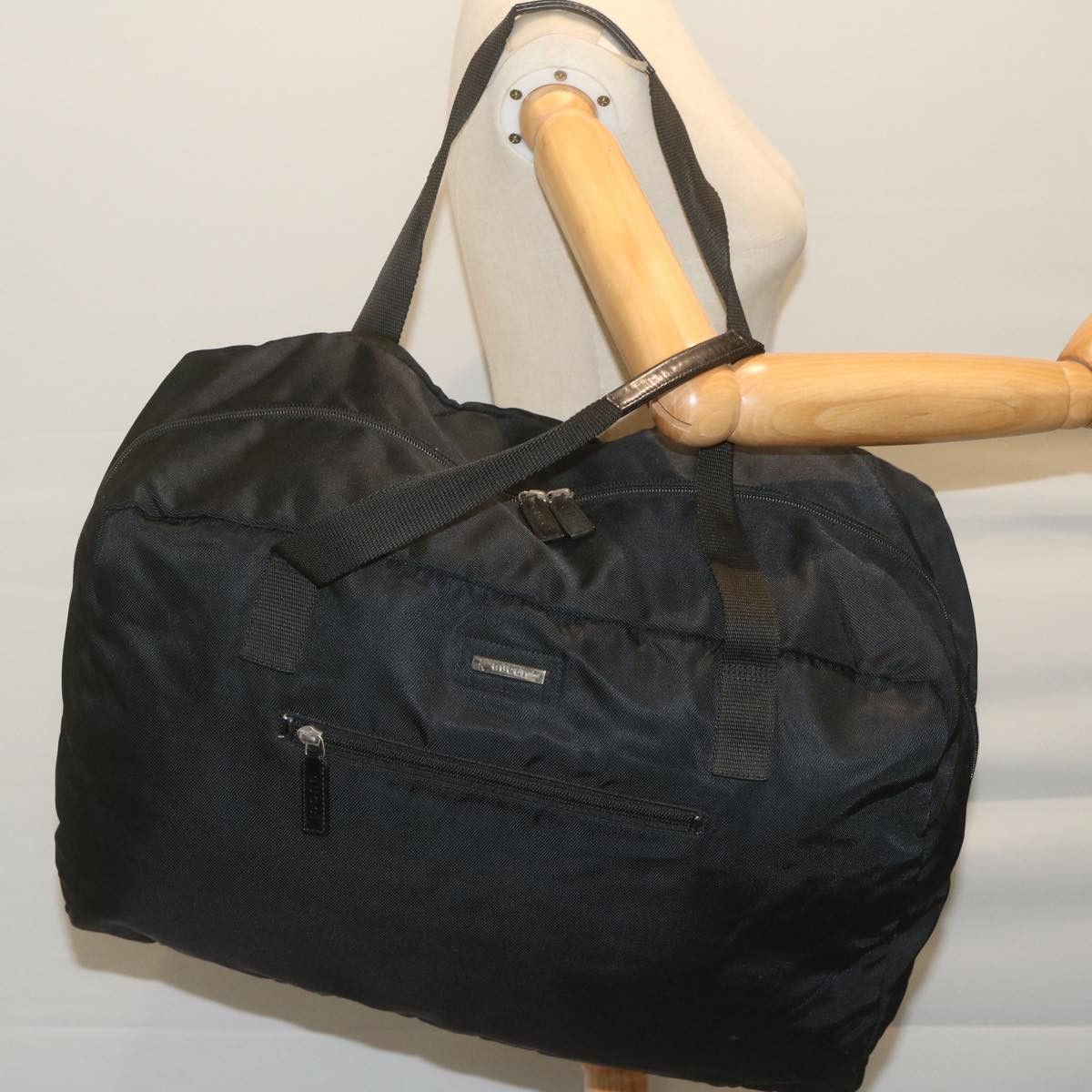 Gucci Black Synthetic Travel Bag (Pre-Owned) Size ONE SIZE - 7 Thumbnail