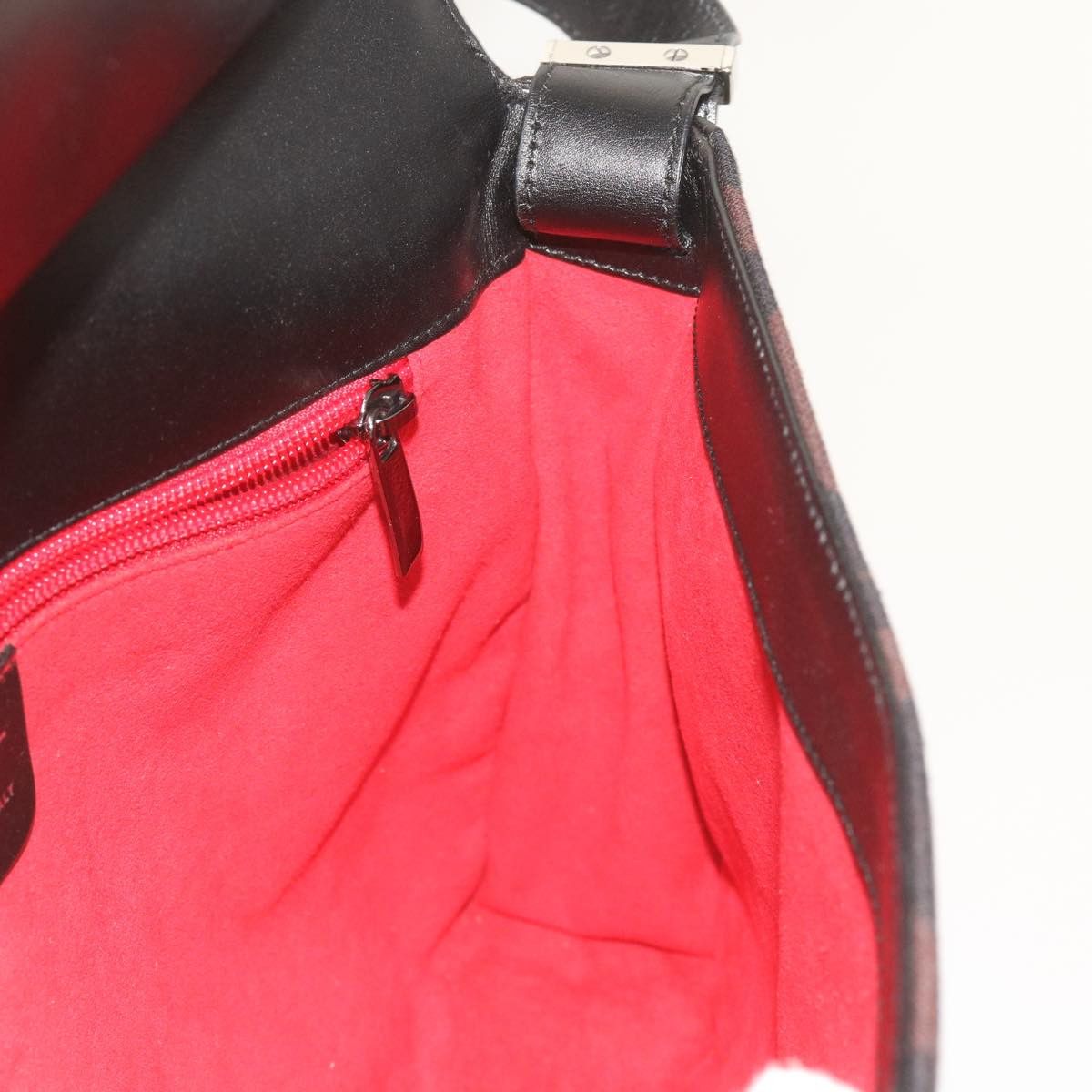 Salvatore Ferragamo Gancini Black Canvas Shoulder Bag (Pre-Owned) Size ONE SIZE - 20 Thumbnail