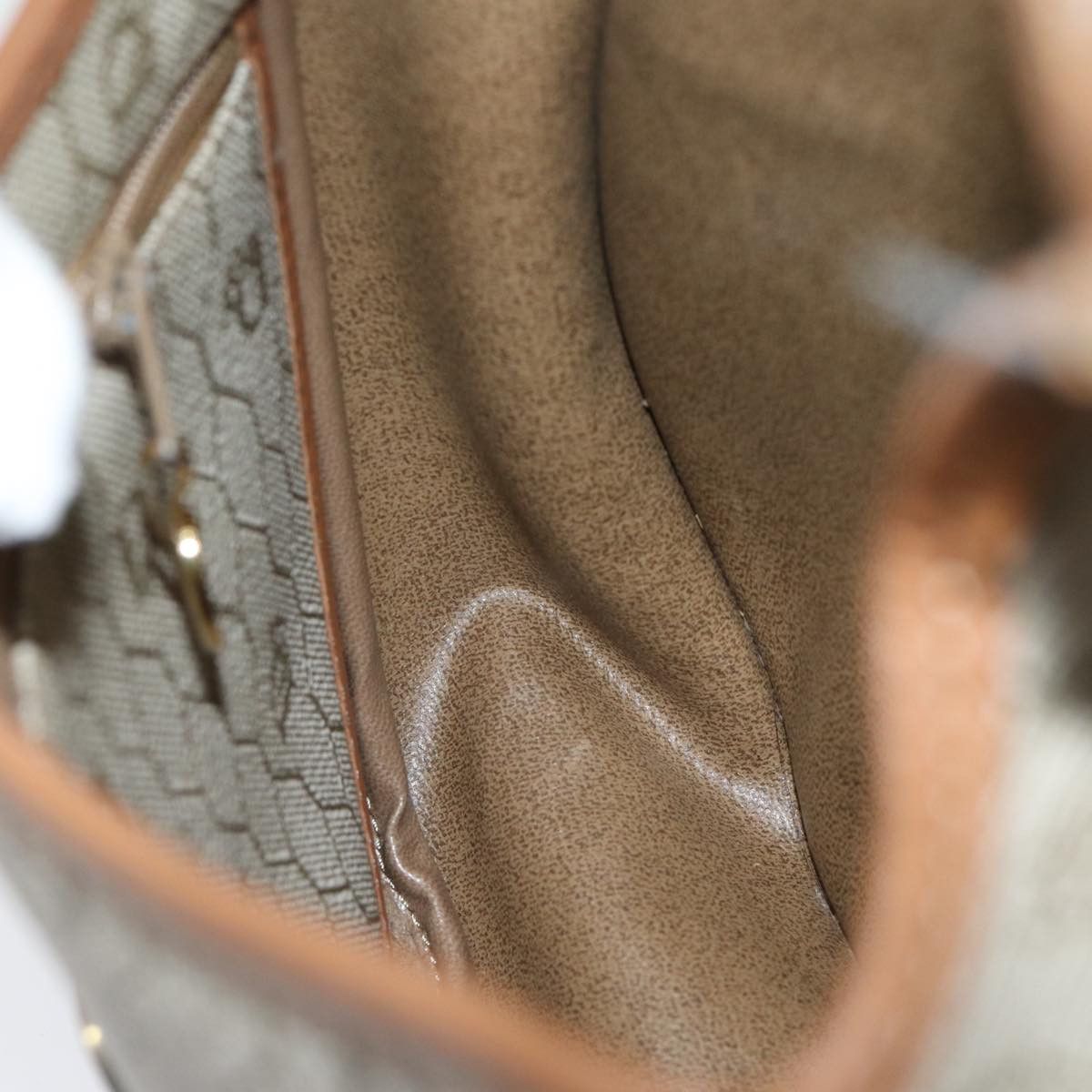 Dior Honeycomb Beige Canvas Shoulder Bag (Pre-Owned) Size ONE SIZE - 18 Thumbnail