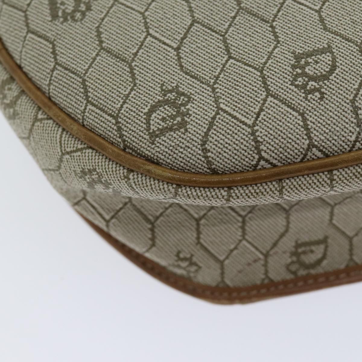 Dior Honeycomb Beige Canvas Shoulder Bag (Pre-Owned) Size ONE SIZE - 8 Thumbnail