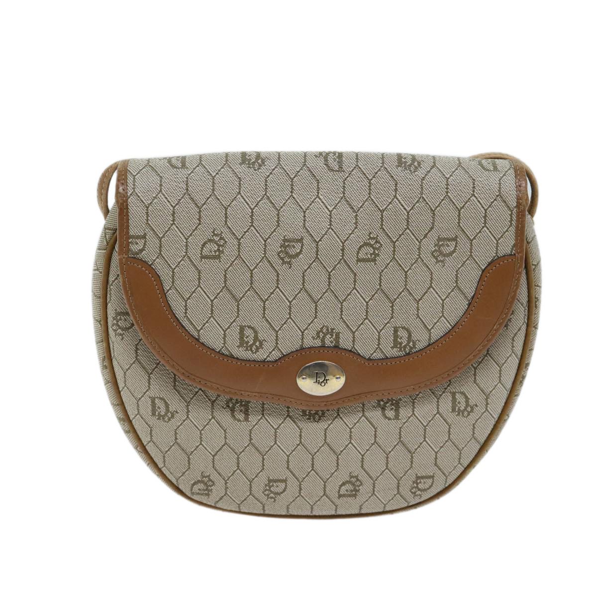 Dior Honeycomb Beige Canvas Shoulder Bag (Pre-Owned) Size ONE SIZE - 11 Thumbnail