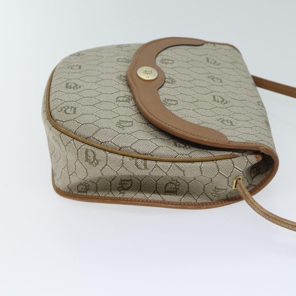 Dior Honeycomb Beige Canvas Shoulder Bag (Pre-Owned) Size ONE SIZE - 9 Thumbnail