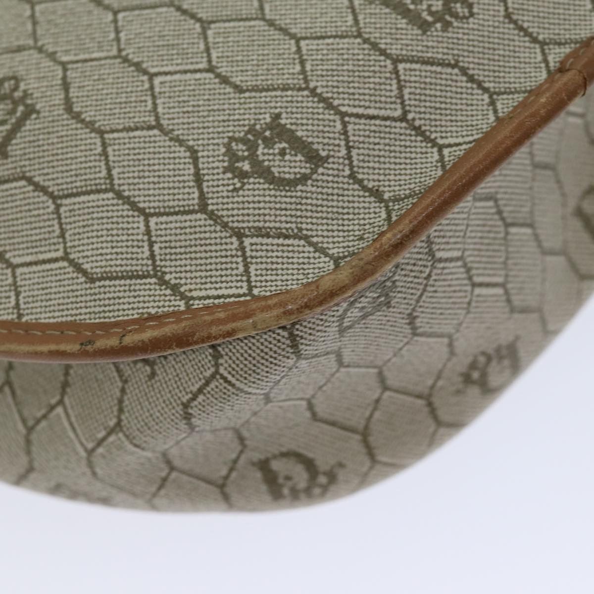 Dior Honeycomb Beige Canvas Shoulder Bag (Pre-Owned) Size ONE SIZE - 16 Thumbnail
